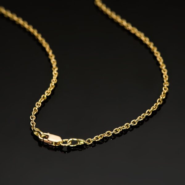 18K CADENA ORO AMARILLO FORZADA MACIZA ANCHO: 1.9MM LARGO: 60CM - Imagen 3
