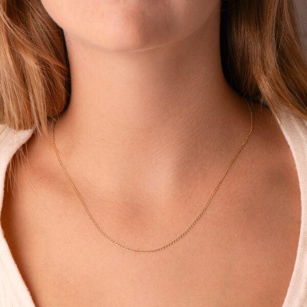 18K CADENA ORO AMARILLO BILBAO MACIZA ANCHO: 1MM LARGO: 45CM - Imagen 2