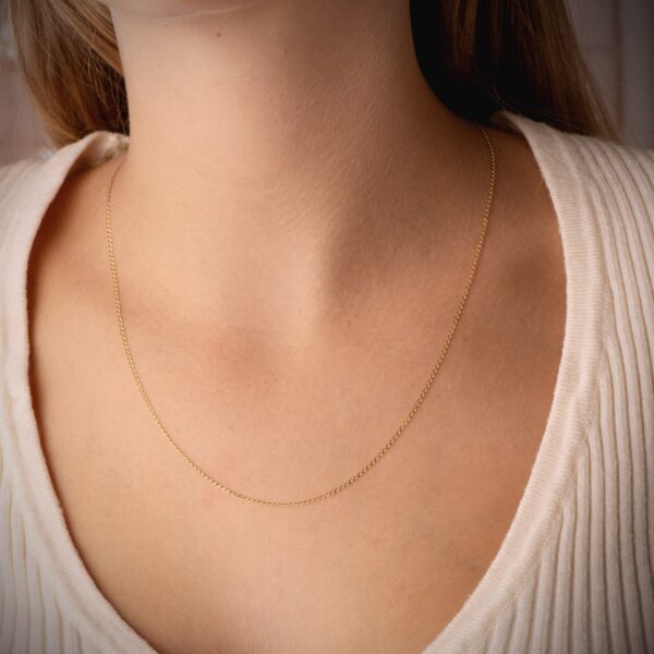 18K CADENA ORO AMARILLO BILBAO MACIZA ANCHO: 1MM LARGO: 50CM - Imagen 2