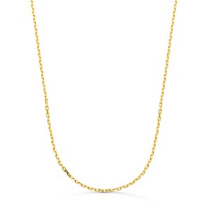 18K CADENA FORZADA MACIZA ORO AMARILLO ANCHO:1.9MM LARGO: 60CM