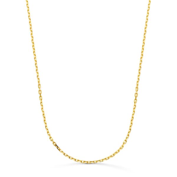 18K CADENA FORZADA MACIZA ORO AMARILLO ANCHO:1.9MM LARGO: 60CM