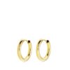 18K AROS ORO AMARILLO REDONDOS LISOS LIGEROS 14X2 MM - Imagen 2