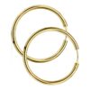 18K AROS ORO AMARILLO REDONDOS LISOS LIGEROS 20X2.5 MM