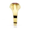 18K SELLO ORO AMARILLO HUECO PIEDRA OVAL RUBI SPINEL 10X8 MM - Imagen 2