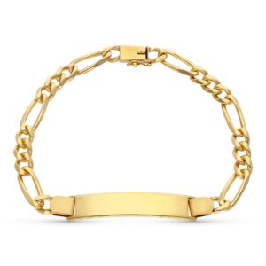 18K ESCLAVA ORO AMARILLO MACIZA 22 CM 6 MM