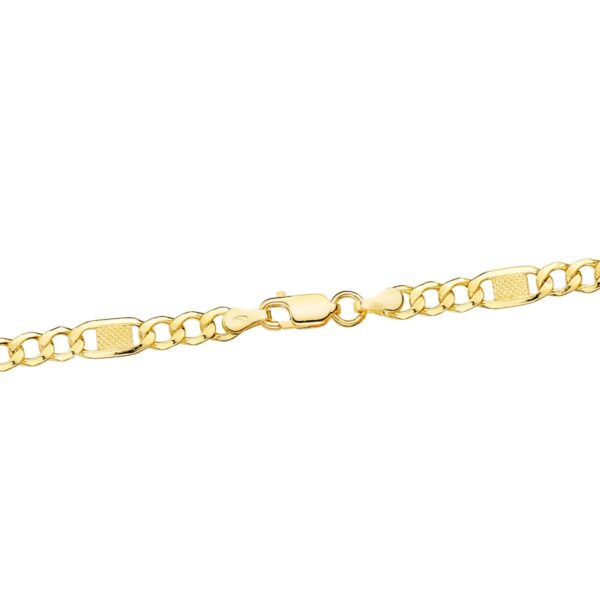 18K CADENA ORO AMARILLO ESLABONES HUECOS 3X1. LARGO 60CM ANCHO 5 MM - Imagen 2