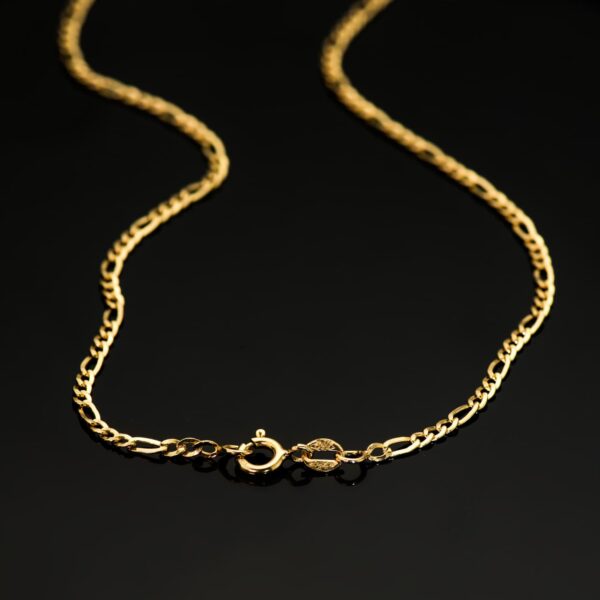 18K CADENA ORO AMARILLO CARTIER HUECA ESLABON PLANO ANCHO: 2.2MM LARGO: 60CM - Imagen 3