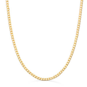 18K CADENA ORO AMARILLO BARBADA HUECA. ANCHO: 2,2 MM. LARGO: 50CM
