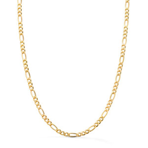 18K CADENA ORO AMARILLO HUECA ESLABON TIPO CARTIER ANCHO 4 MM LARGO 60CM