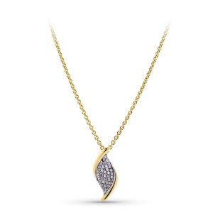 18K GARGANTILLA ORO BICOLOR CIRCONITAS