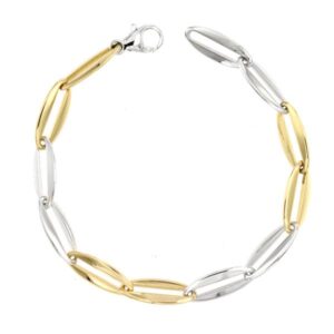 18K PULSERA BICOLOR 20CM
