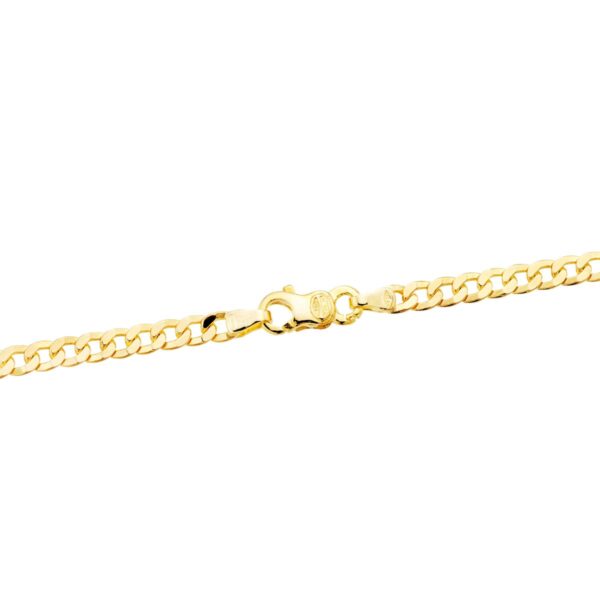 18K CADENA ORO AMARILLO MACIZA BARBADA LARGO 60CM ANCHO 3.75 MM - Imagen 2