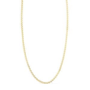 18K CADENA ORO AMARILLO ANCLA MACIZA LARGO 50CM ANCHO 1,2 MM
