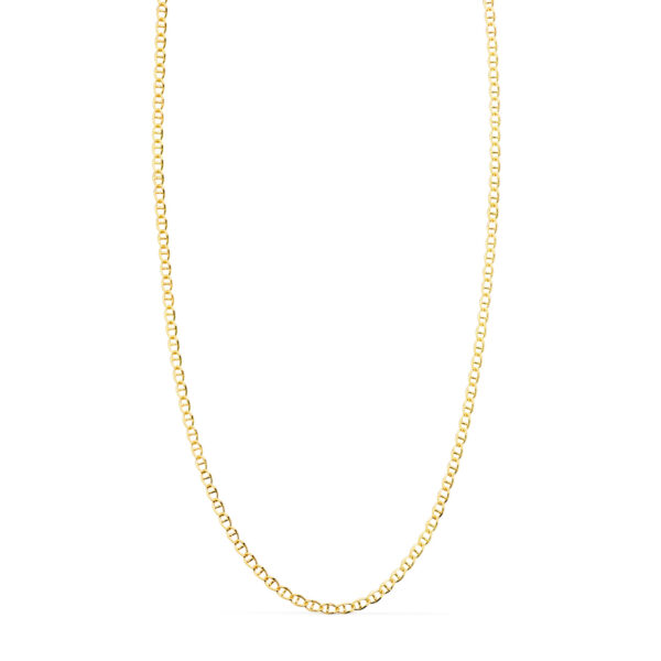 18K CADENA ORO AMARILLO ANCLA MACIZA LARGO 60CM ANCHO 1,2 MM