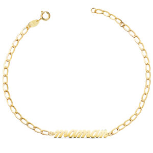 18K PULSERA ORO AMARIILLO MAMAN CADENA BILBAO 2.5MM. LARGO: 20CM