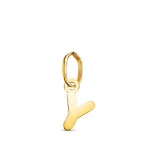 18K COLGANTE ORO AMARILLO LETRA " Y " BRILLO. 8.3 X 4 MM