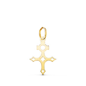 18K COLGANTE ORO AMARILLO CRUZ DEL SUR SILUETA EN BRILLO. 18 X 12 MM