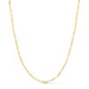 18K CADENA ORO AMARILLO ANCLA HUECA LARGO 50CM ANCHO 2 MM