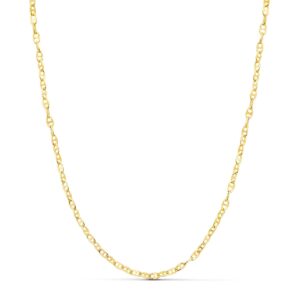 18K CADENA ORO AMARILLO ANCLA HUECA LARGO 45CM ANCHO 2 MM