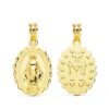 9K MEDALLA ORO AMARILLO ESCAPULARIO ORO AMARILLO VIRGEN DE LA MILAGROSA 23X14 MM 1.60 GR