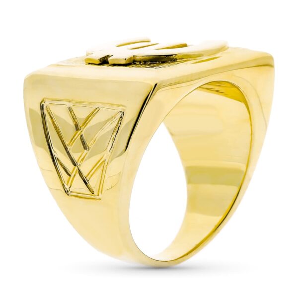 18K SELLO ORO AMARILLO EURO MACIZO CUADRADO. ANCHO: 21MM - Imagen 2