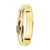 18K ALIANZA ORO AMARILLO TALLADA Y BORDES ESTRIADOS. ANCHO: 3 MM. TALLA: 31