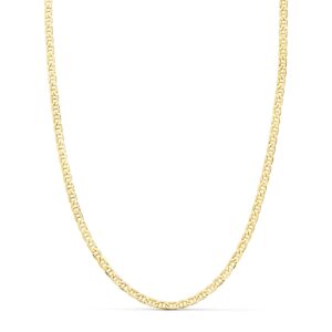 18K CADENA ORO AMARILLO ANCLA PLANA HUECA LARGO 45CM ANCHO 2 MM