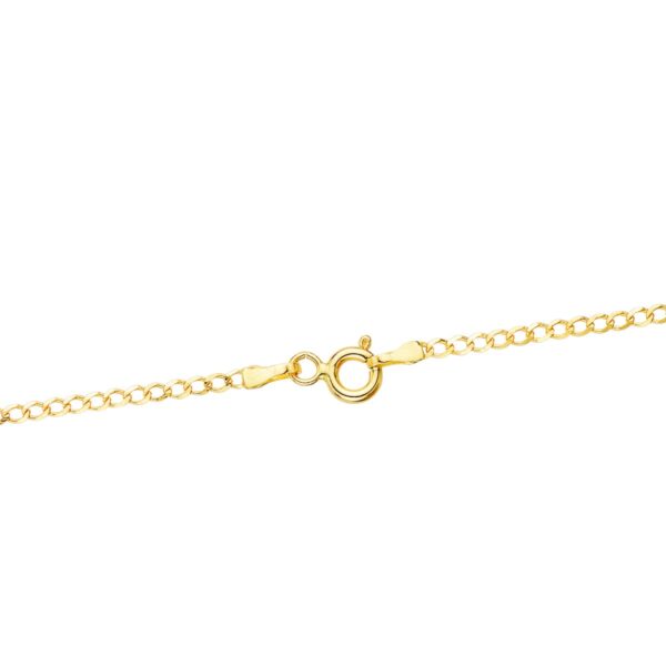 18K CADENA ORO AMARILLO BARBADA MACIZA LARGO 50CM ANCHO 1.5 MM - Imagen 2