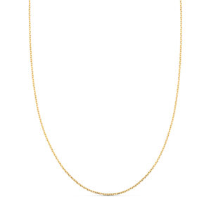 18K CADENA ORO AMARILLO FORZADA MACIZA ANCHO: 0.75 MM LARGO: 40CM
