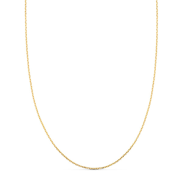 18K CADENA ORO AMARILLO FORZADA MACIZA ANCHO: 0.75 MM LARGO: 40CM