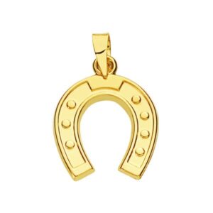 18K COLGANTE ORO AMARILLO HERRADURA 20X15 MM