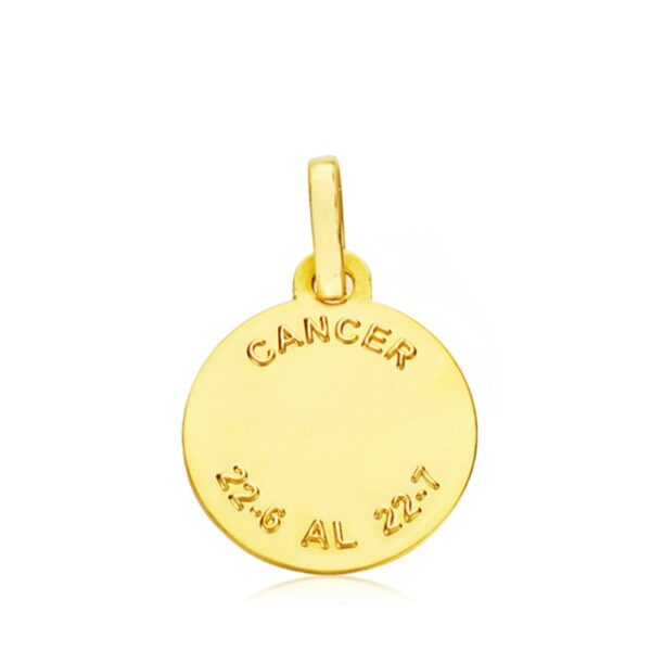 18K HOROSCOPO ORO AMARILLO CANCER 13 MM - Imagen 2