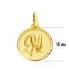 18K PLACA HOROSCOPO ORO AMARILLO CAPRICORNIO 16 MM - Imagen 3