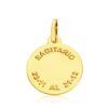 18K PLACA HOROSCOPO ORO AMARILLO SAGITARIO 16 MM - Imagen 2