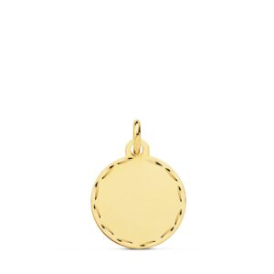 9K DISCO LISO ORO AMARILLO 14 MM