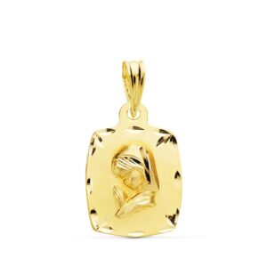 18K MEDALLA ORO AMARILLO VIRGEN NIÑA 19X14 MM 1.90 GR
