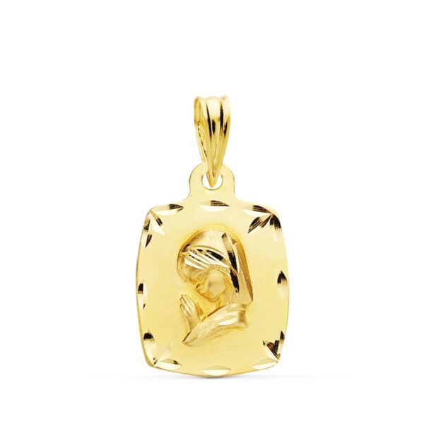 18K MEDALLA ORO AMARILLO VIRGEN NIÑA 19X14 MM 1.90 GR