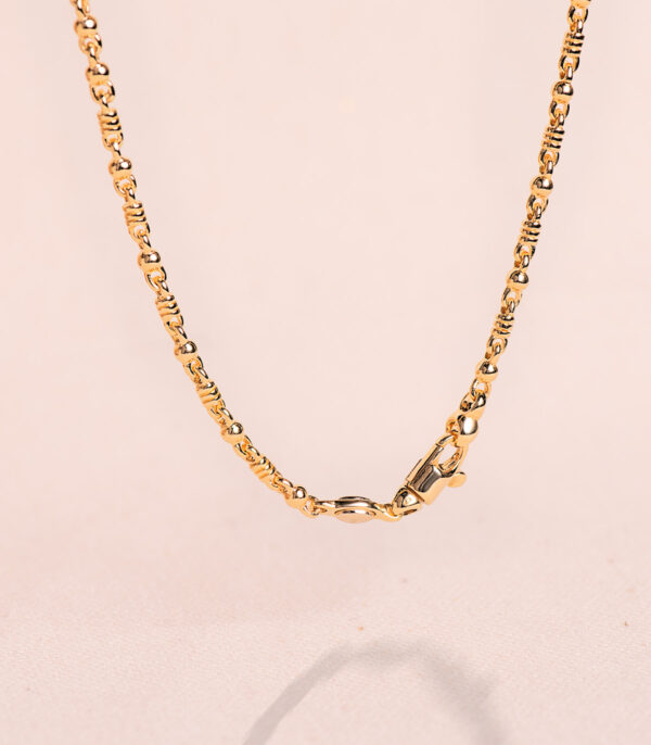 18K CADENA ORO AMARILLO MACIZA BOLA Y DETALLE BRILLO. ANCHO: 2,7 MM LARGO: 60CM - Imagen 2