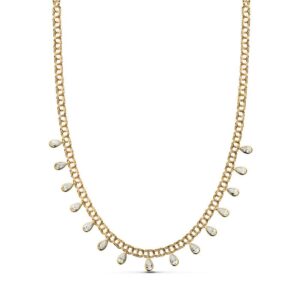 18K COLLAR ORO AMARILLO LAGRIMAS 42CM