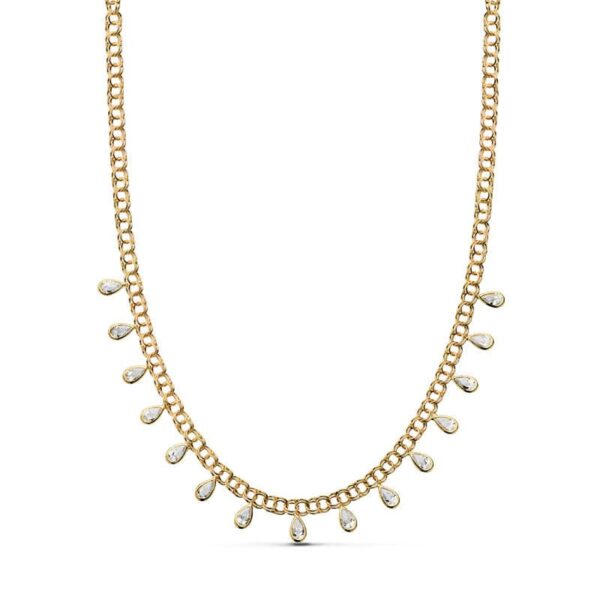 18K COLLAR ORO AMARILLO LAGRIMAS 42CM