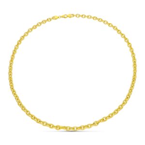 18K GARGANTILLA ORO AMARILLO ESLABONES 52 CM