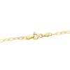 18K CADENA ORO AMARILLO FORZADA TALLADA HUECA LARGO 40CM ANCHO 2.5 MM - Imagen 2