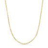 18K CADENA ORO AMARILLO ROLO HUECA LIGERA ANCHO: 2.5MM LARGO: 45CM CIERRE REASA