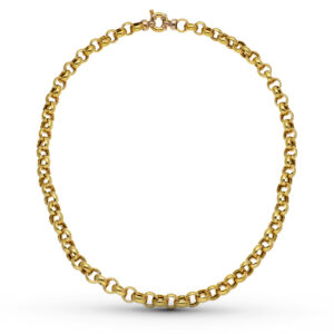 18K CADENA ORO AMARILLO ROLO HUECA 45CM 8 MM