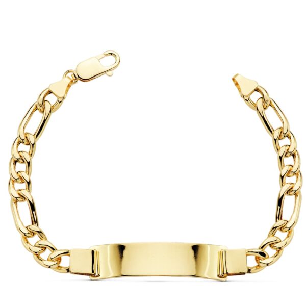 18K PULSERA ESCLAVA ORO AMARILLO CARTIER HUECA ANCHO: 7,5MM. LARGO: 21,5 CM PLACA CHAPA: 43X10MM