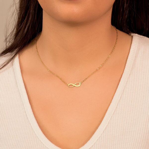 18K COLLAR ORO AMARILLO INFINITY 45CM - Imagen 2
