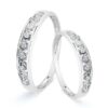 18K ALIANZA ORO BLANCO CARRIL CIRCONITAS. ANCHO: 3.5MM. TALLA: 16