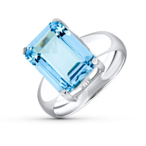 18K SORTIJA ORO BLANCO 1 PIEDRA