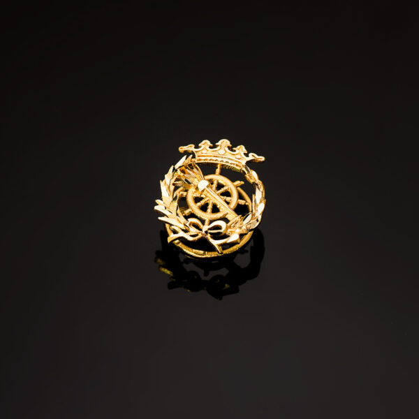 18K INSIGNIA ORO AMARILLO CIENCIAS POLITICAS 17 X 14 MM - Imagen 2