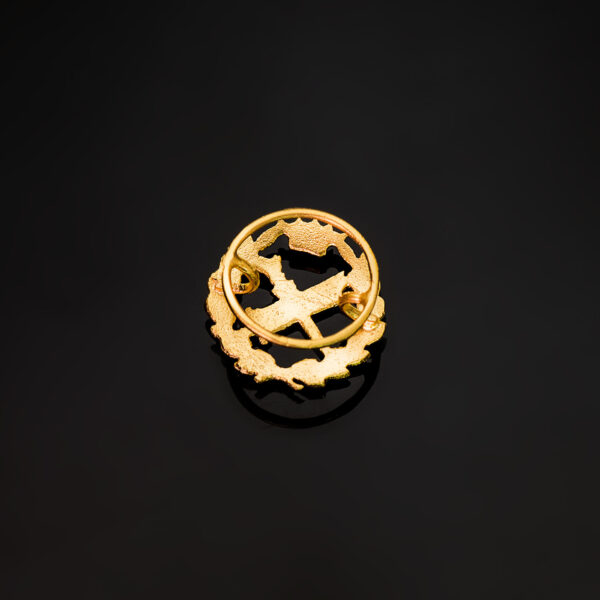 18K INSIGNIA ORO AMARILLO FILOSOFIA. 15 X 15 MM - Imagen 3